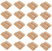 Set di Wasknijpers Mini in Legno - 400 pz - 3,5 x 0,7 cm - Decorazione Fai da Te - Grip Fidato - Materiale per Knutselen