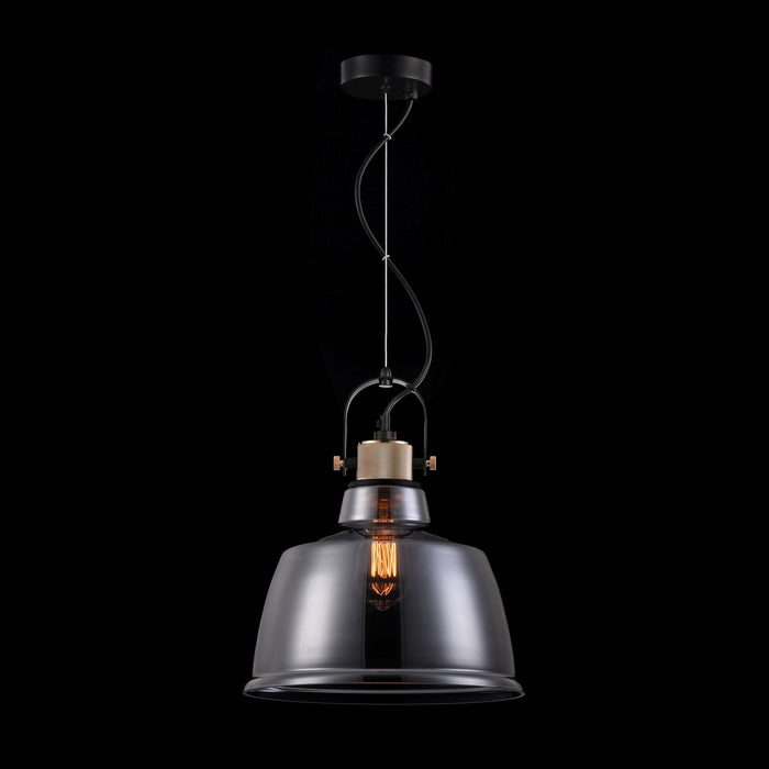 Lampada pendente Pendant in Metallo Irving Nero