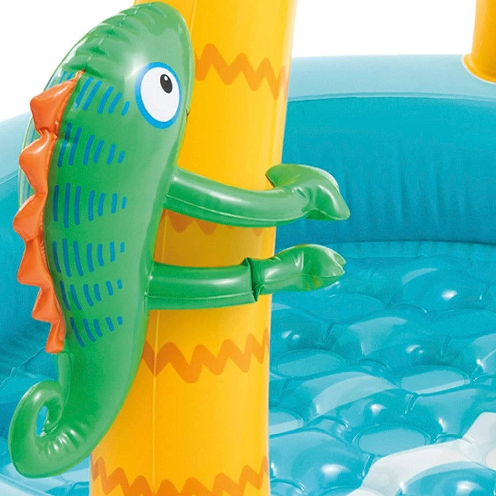 Trade Shop - Piscina Gonfiabile Baby Pool Palma 102x86 Cm 45 Lt Bambini 1-3 Anni Estate 58417 -