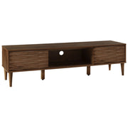 Mobile TV in legno scuro supporto per TV fino a 75ʺ con 2 ripiani