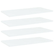 Ripiani per Libreria 4 pz Bianchi 60x30x1,5 cm Truciolato cod mxl 55495