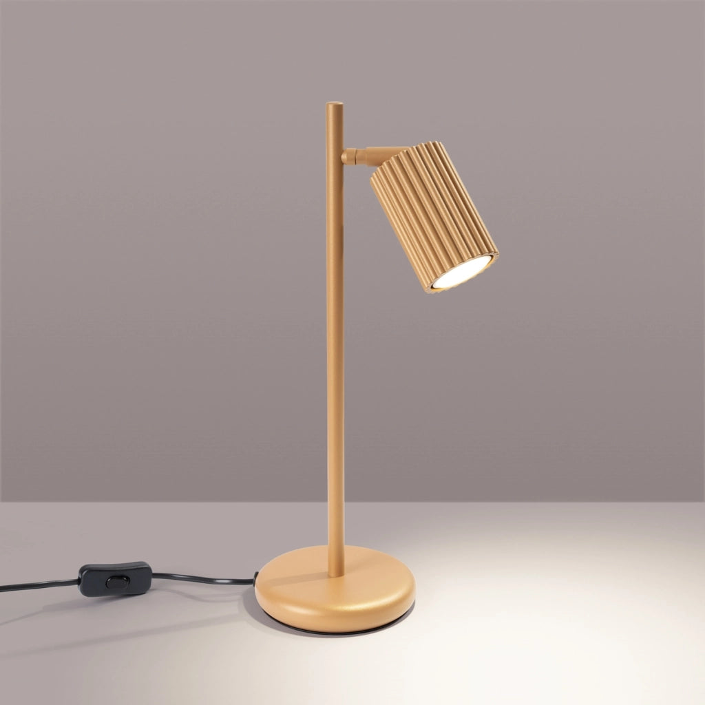 Lampada da scrivania moderna oro snodata GU10 GRAVIO
