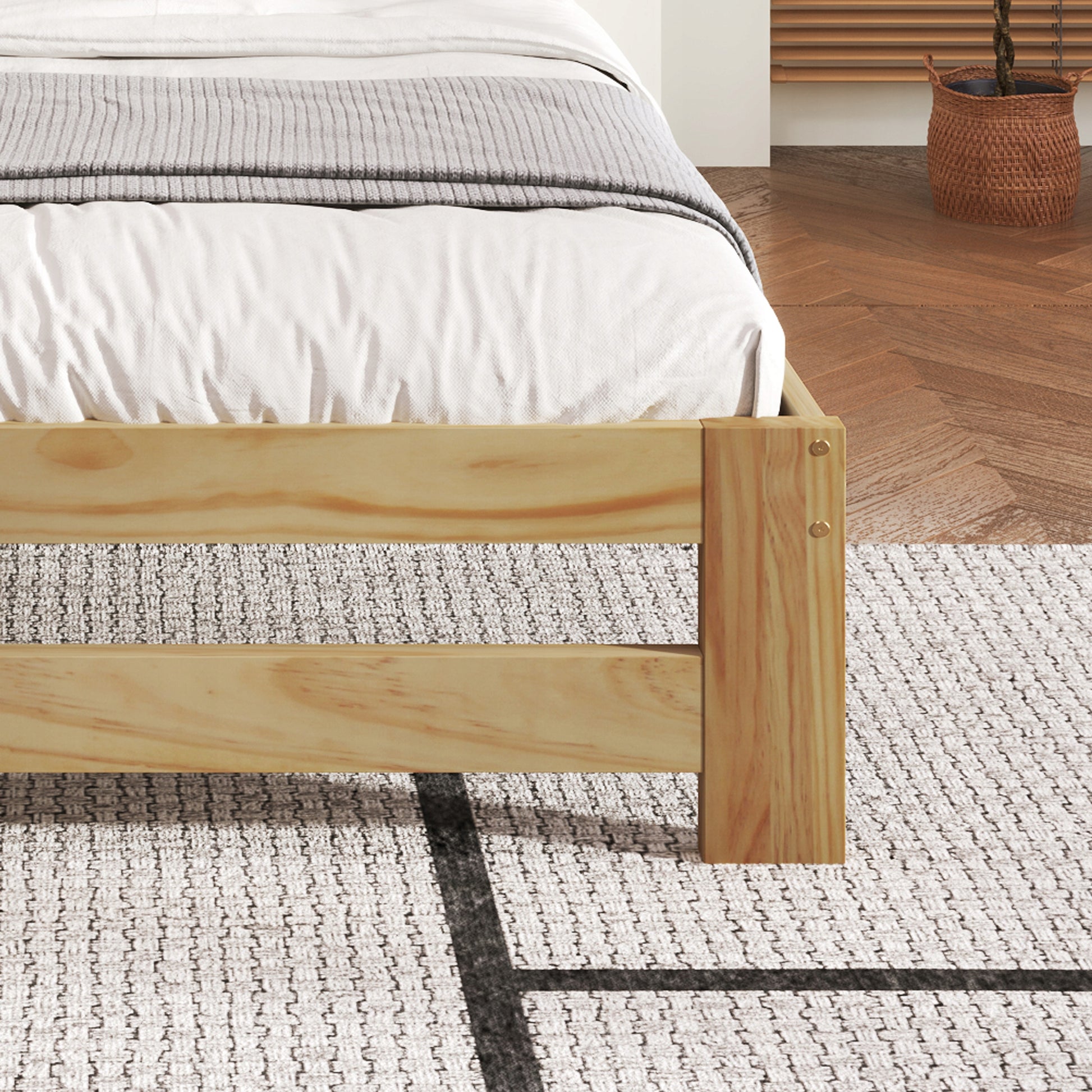Letto Futon Doppio - Xylo - 140x200 - Legno, Senza Materasso