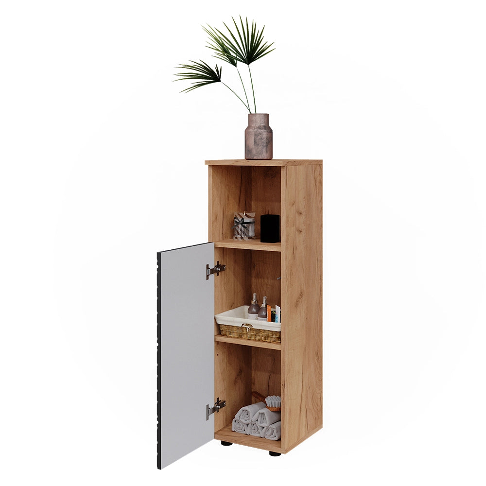 Vicco Mobile midi Antracite con struttura a nido d'ape 30 x 95 cm