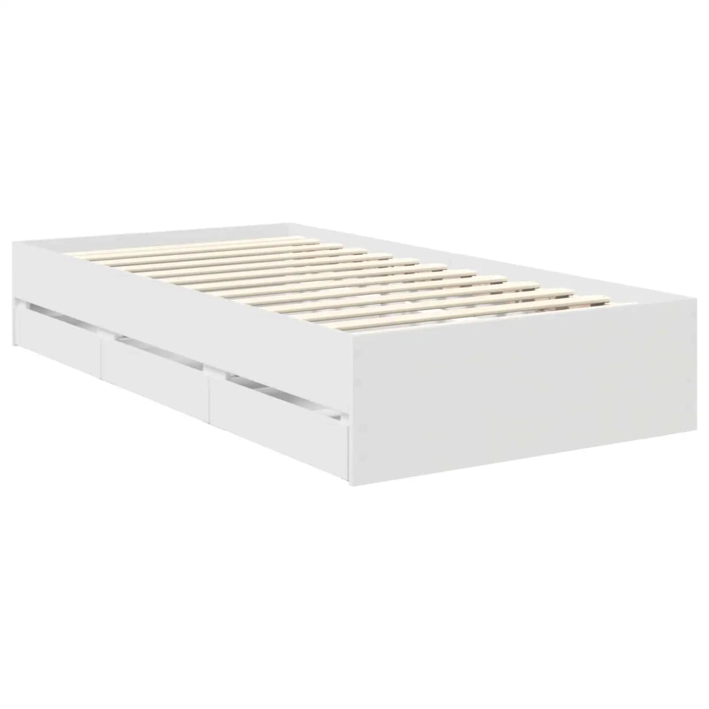 Struttura del letto Bianco 90 x 200 cm Legno Ingegnerizzato