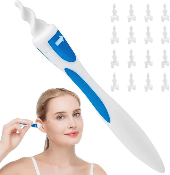 Set di pulizia spirale sicura con 16 elementi di silicone morbidi