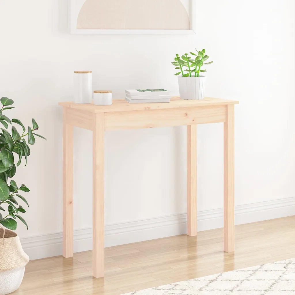 Tavolo Consolle | Tavolo d'Ingresso 80x40x75 cm in Legno Massello di Pino