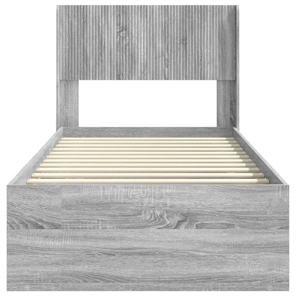 Struttura del letto con stoccaggio e testata 3 pcs 3414256