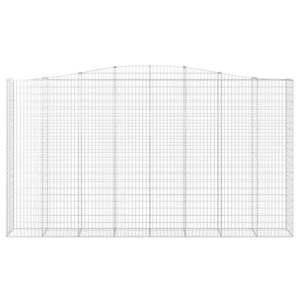 Cesti Gabbioni ad Arco 6 pz 400x50x220/240 cm Ferro Zincato 3146038