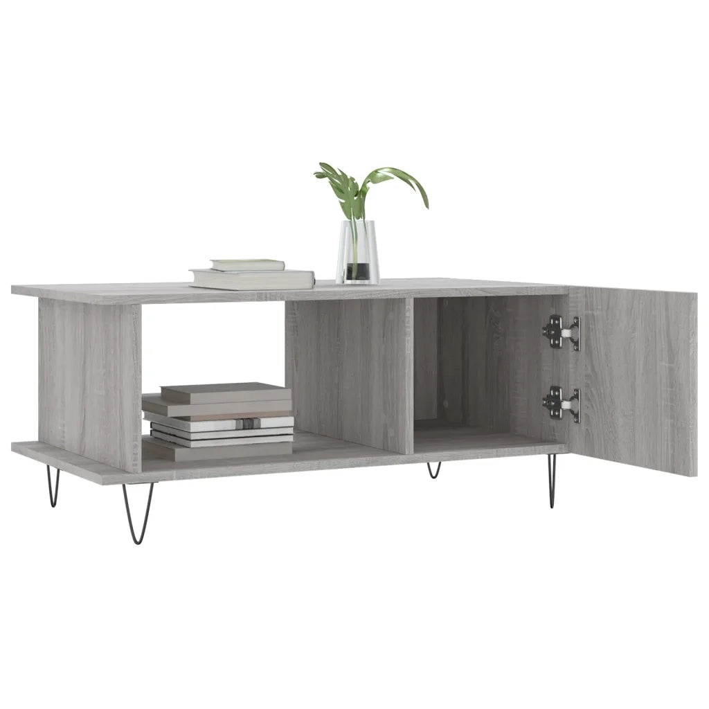 Tavolino da Salotto Grigio Sonoma 90x50x40 cm Legno Multistrato 829490