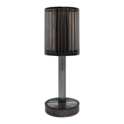 Lampada da tavolo fumé rigata LED 1W luce variabile Milagro