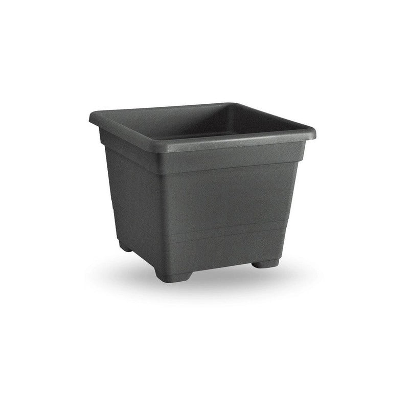 VASO QUADRATO CM.38  ANTRACITE- 1,0 pz