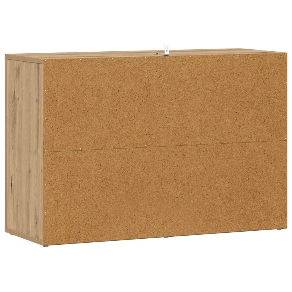 Credenza | Madia | Buffet da pranzo | Armadio da pranzo Rovere artigianale 80 x 30 x 53 cm Legno multistrato