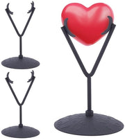 Sostegno per Oggetti in Cristallo Base - Cristalli in Metallo/Roccia - Contenitore per Piccole Bocce di Cristallo - 7 x 11,2 cm - Sostenibile/Resistente ai Colpi - Sostegno per Cristalli