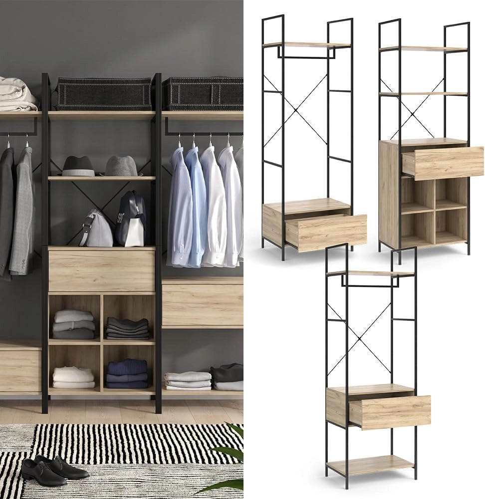 Set di armadi Enya, Legno, 60 x 180 cm 3 parti