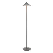 Zafferano Lampada da Terra Led Ricaricabile Pina XXL - 6W, IP65, Dimmer Touch, Testa Magnetica, Design Moderno per Interni ed Esterni - Titanio