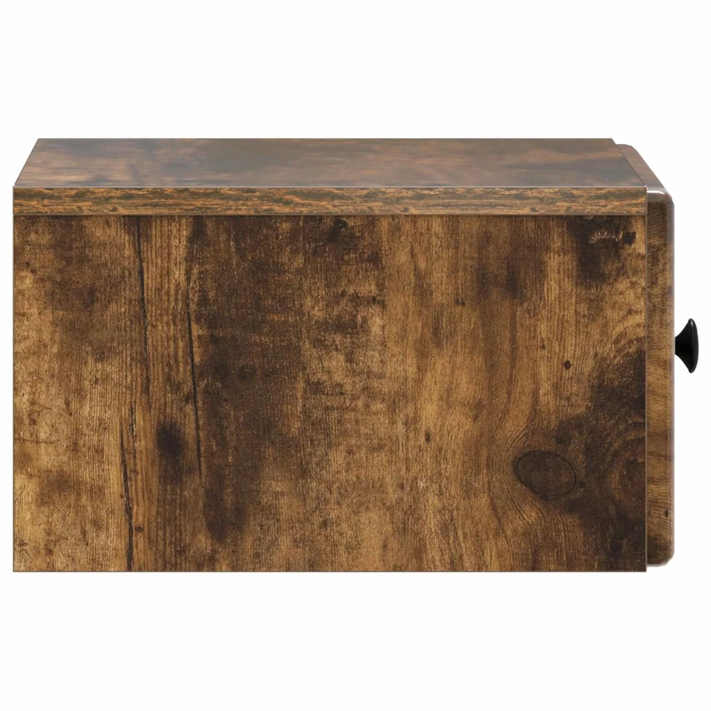 Mobiletto da notte a muro Rovere Fumo 34,5 x 33 x 20 cm 899115