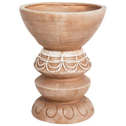 Vaso di fiori marrone chiaro per esterni e interni Boho