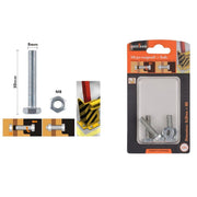 Trade Shop - Set 3pz Vite Viti Per Esterno A Testa Esagonali 8 X 30 Mm Con Dadi Dado M8 90920 -