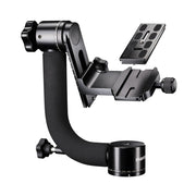 Mantona Gimbal TK-II testa del treppiede per teleobiettivo (capacità di carico 8 kg, peso 1,06 kg inclusa piastra a sgancio rapido), 20365