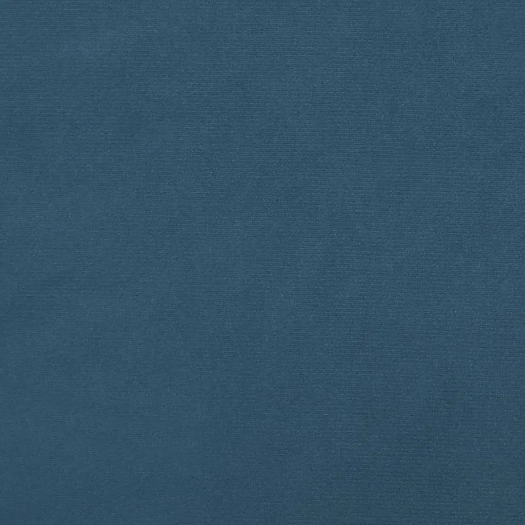 Materasso a Molle Insacchettate Rigidità Media Blu Scuro 120x200x20 cm in Velluto 347772