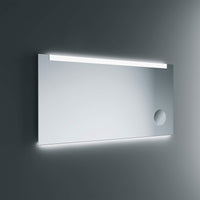 Lineabeta - Specchio LED Acrux 100x80cm con cornice bianca e antiappannamento