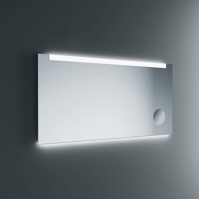 Lineabeta - Specchio LED Acrux 100x80cm con cornice bianca e antiappannamento