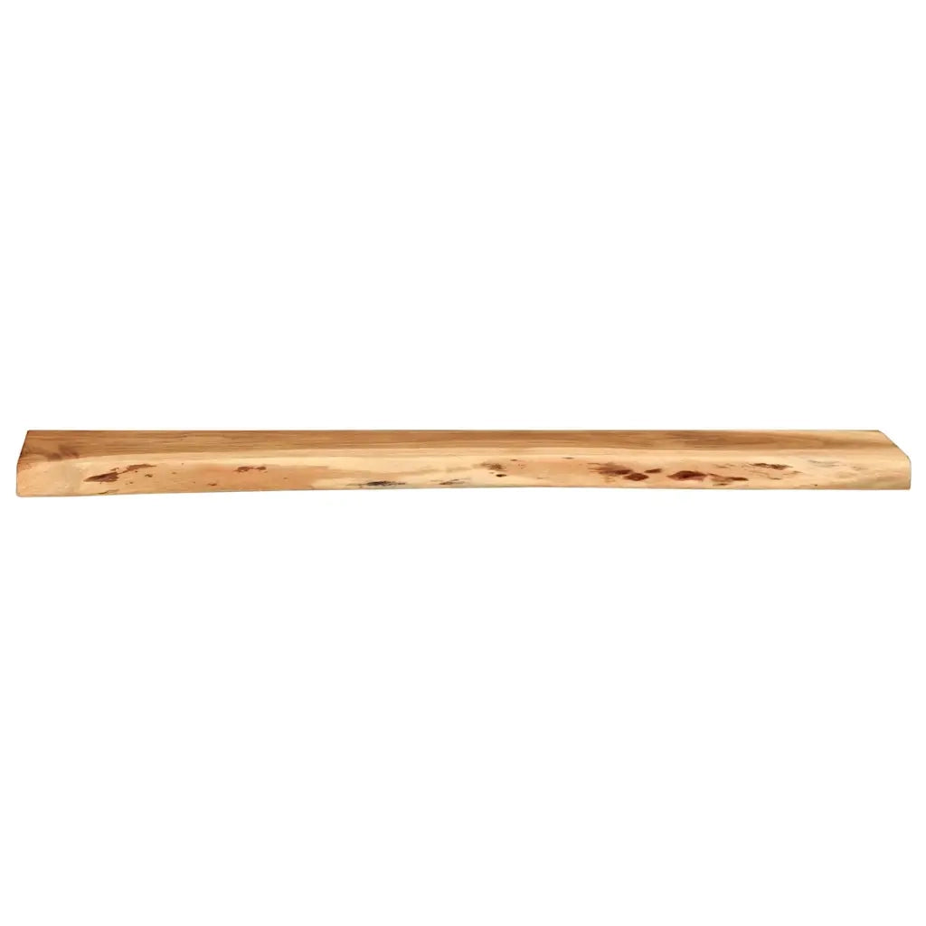 Mensole da Parete 2 pz 100x20x3,5cm in Legno Massello di Acacia 373627