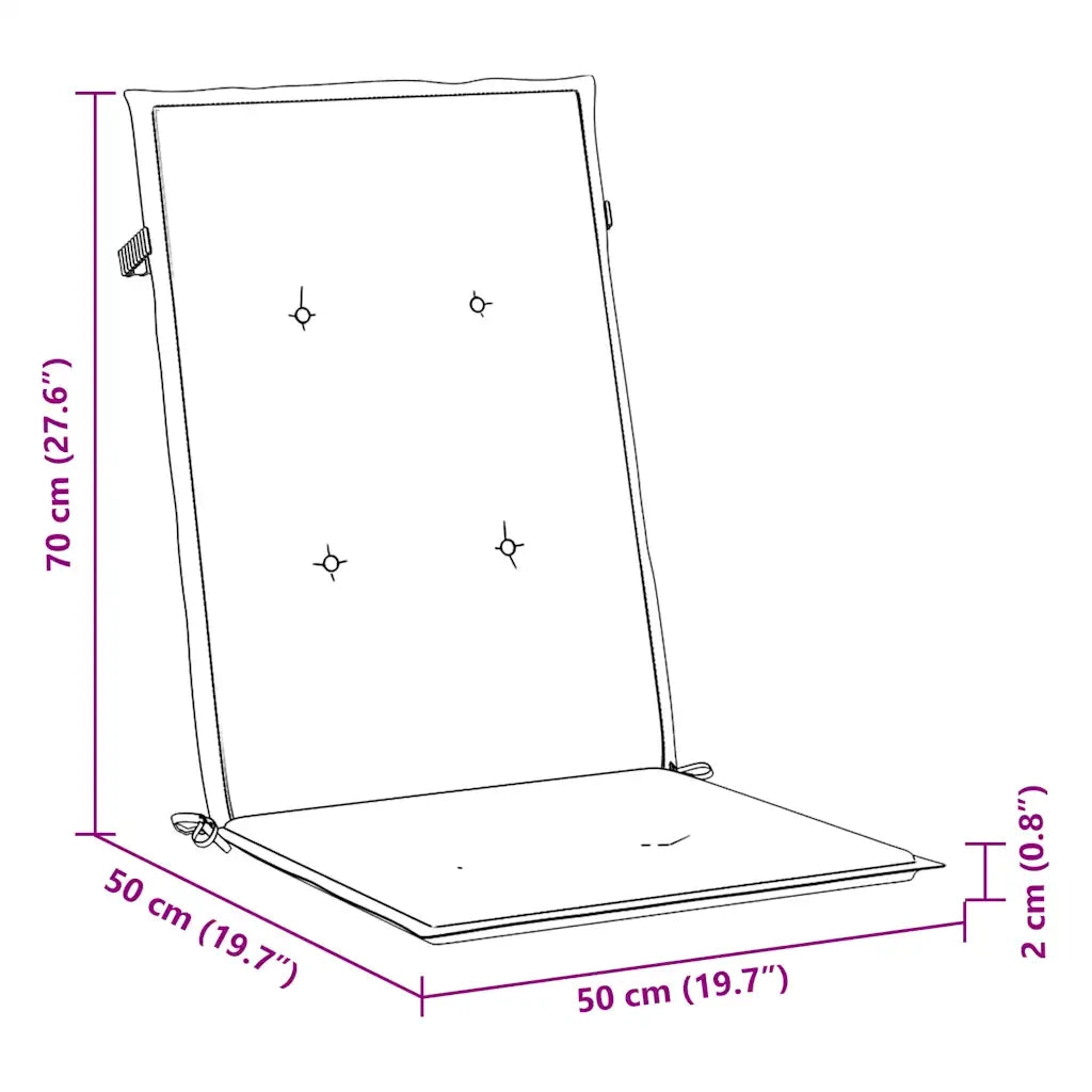Cuscini per Sedie 2 pz Antracite 120x50x3 cm in Tessuto