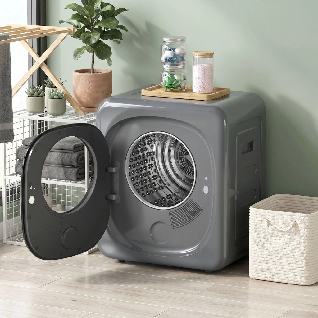 Asciugatrice per biancheria 4 kg ¨C Minimal ¨C Grigio e nero