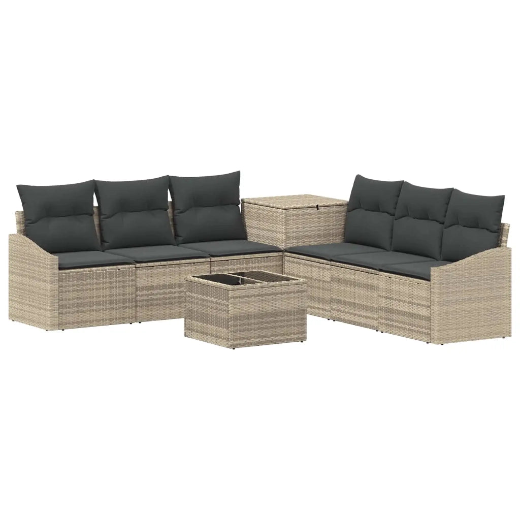 Set di divani 8 pz Grigio chiaro e grigio scuro 3448238