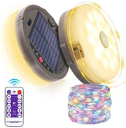 Lanterna da campeggio, lampada da tenda, slitta di illuminazione retrattile, slitta di illuminazione retrattile multifunzionale per esterno, adatta per il campeggio - 8 metri slitta di illuminazione colorata + telecomando
