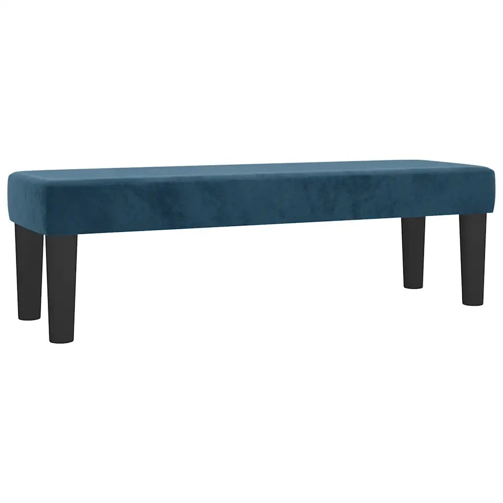 Giroletto a Molle con Materasso Blu Scuro 140x190 cm in Velluto