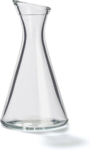 Set di caraffe da acqua 12 pezzi caraffe piccole 0.2 l con collo obliquo caraffe di alta qualità adatte come caraffe per limonata caraffe da vino caraffe di vetro Pisa