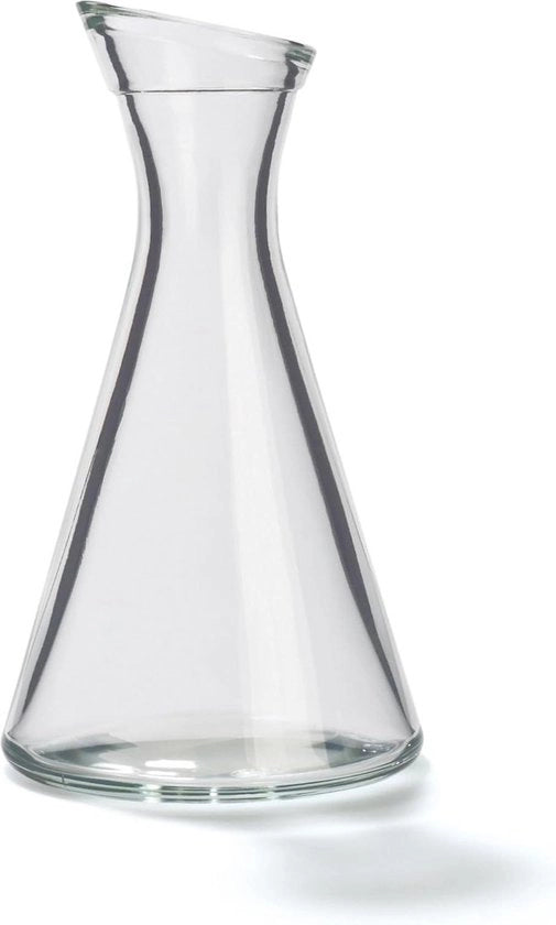 Set di caraffe da acqua 12 pezzi caraffe piccole 0.2 l con collo obliquo caraffe di alta qualità adatte come caraffe per limonata caraffe da vino caraffe di vetro Pisa
