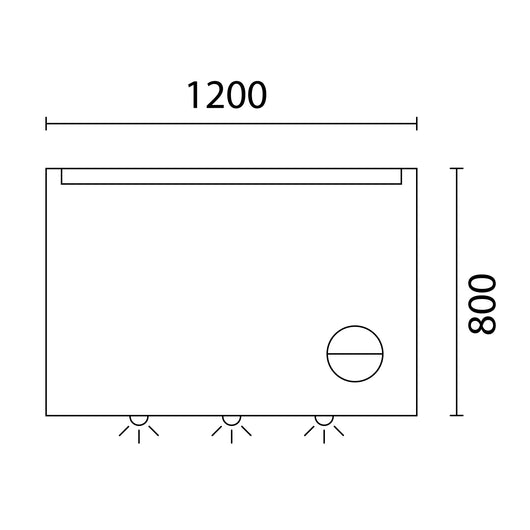 Lineabeta - Specchio LED Acrux 120x80cm con cornice bianca e specchio ingranditore