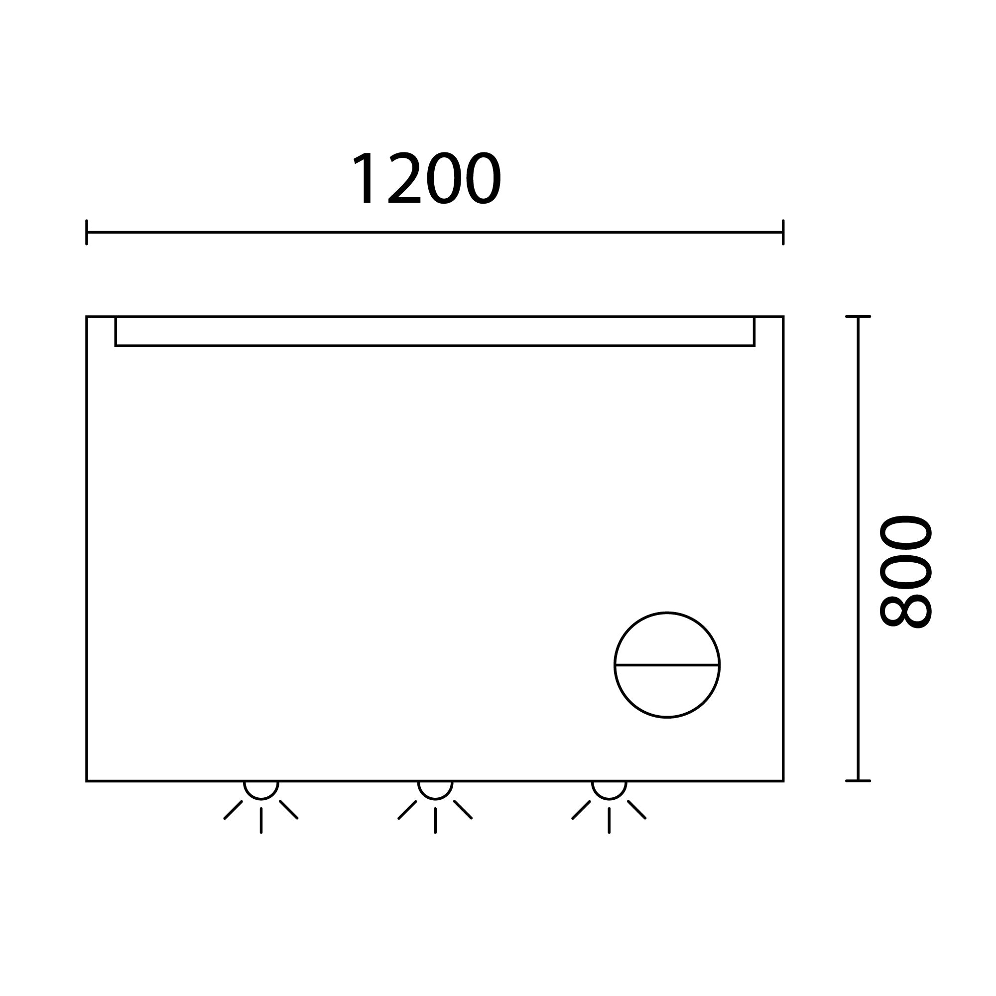 Lineabeta - Specchio LED Acrux 120x80cm con cornice grigia e specchio ingranditore