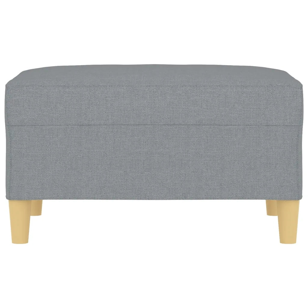 Poggiapiedi Grigio Chiaro 70x55x41 cm in Tessuto 349271