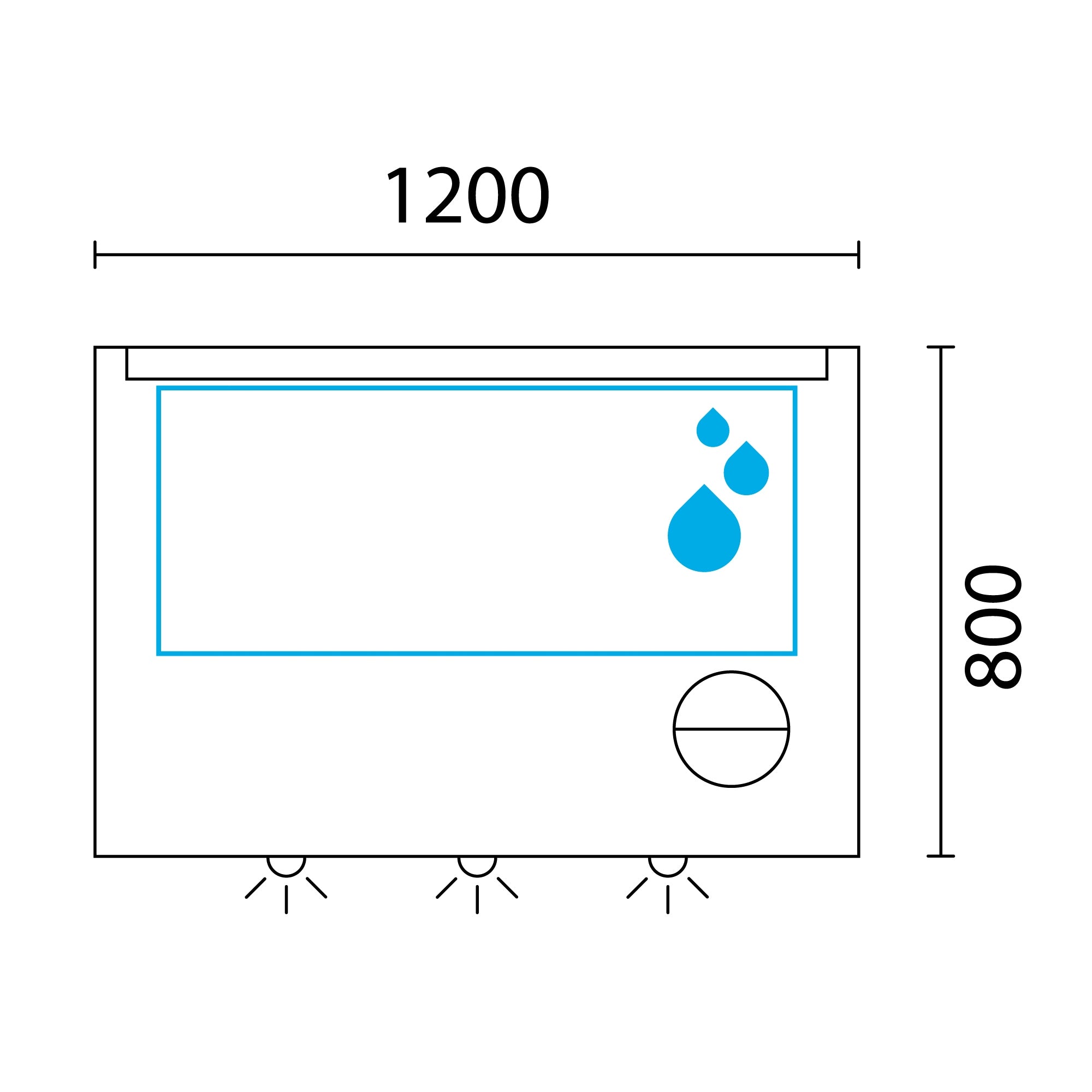Lineabeta - Specchio LED Acrux 120x80cm con cornice grigia e antiappannamento