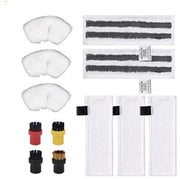 12 Accessori per sterratrice a vapore compatibili con Easyfix SC1 SC2 SC4 SC5 - Accessori per sterratrice a vapore - Set di microveli e bocchetta per pavimento, set di spazzole a roncola