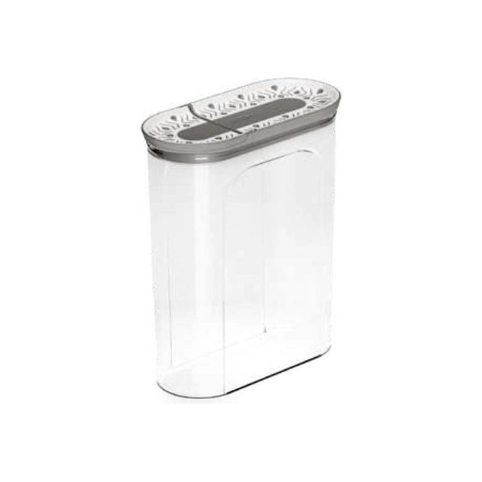Stefanplast 55012 Tosca Barattolo Portacereali Ermetico 2 Lt BPA Free Lavabile in Lavastoviglie colore Grigio Bianco