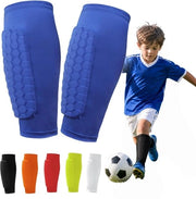 Protezioni per ginocchia per calcio - bende compressive - leggere - flessibili - comode - imbottitura a forma di api mellifere - protezioni per ginocchia
