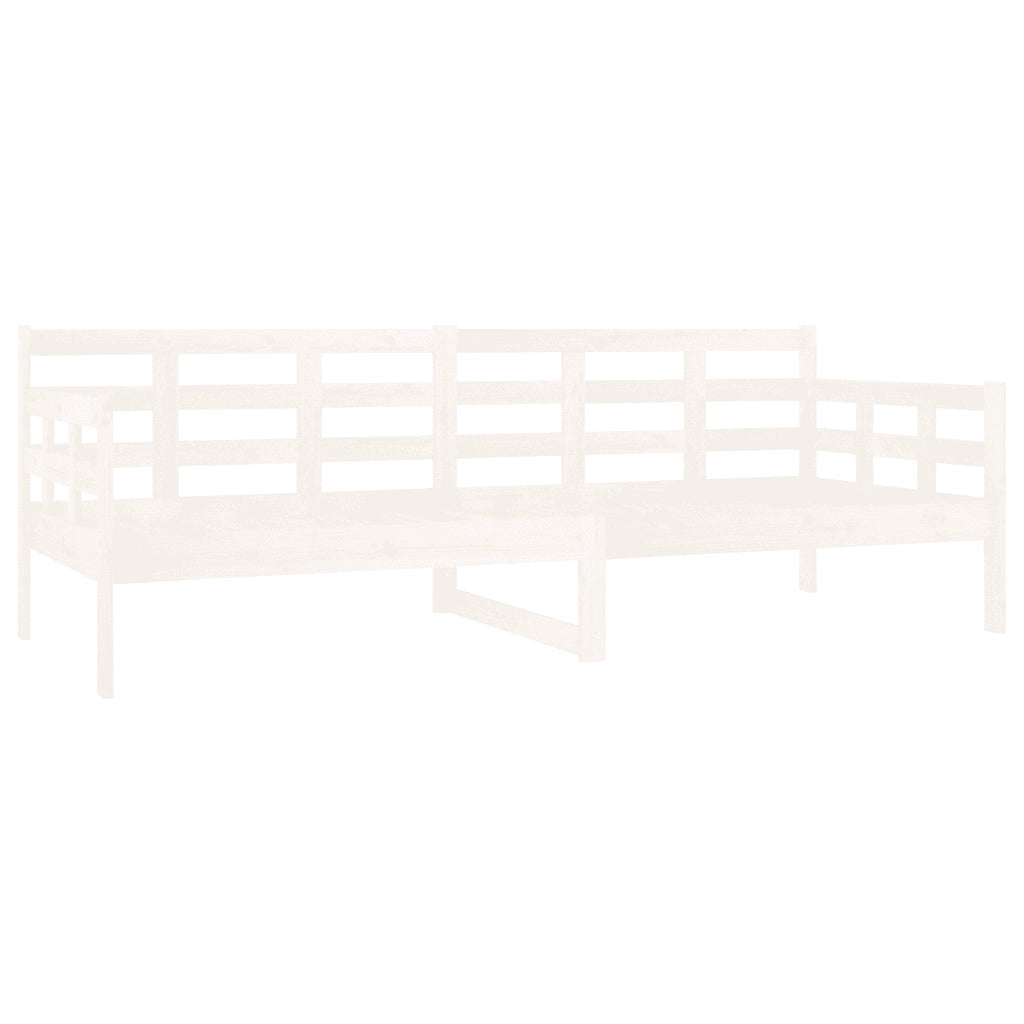 Dormeuse Bianca in Legno Massello di Pino 80x200 cm 820363