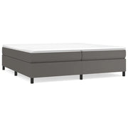 Letto matrimoniale | Letto per adulti | Struttura Letto a Rete a Molle Grigio 200x200 cm in Similpelle