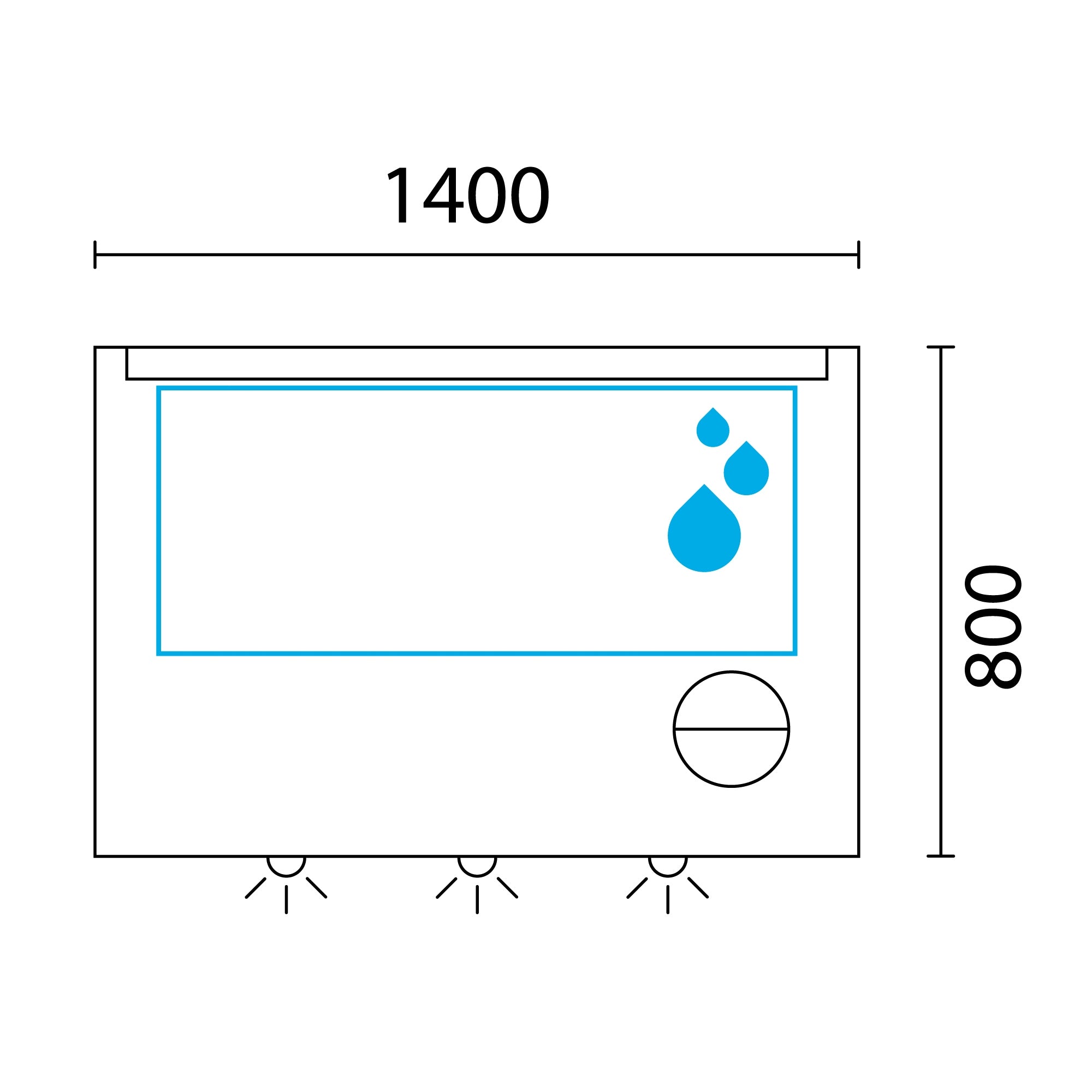 Lineabeta - Specchio LED Acrux 140x80cm con cornice grigia e antiappannamento