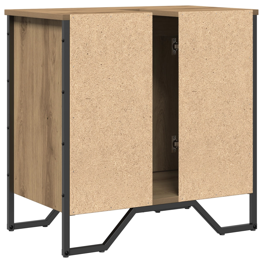 Mobile da bagno Rovere Artisan 60x35x50 cm Legno ingegnerizzato
