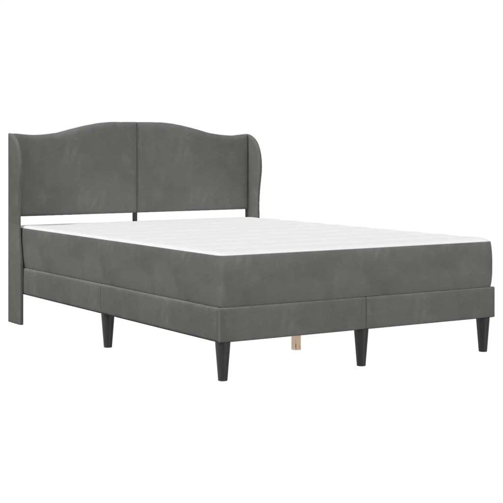Struttura del letto Grigio Scuro 120 x 200 cm Velluto