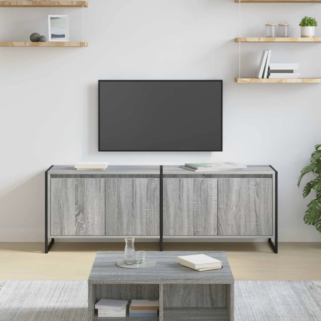Mobile TV-Credenza TV-Console TV Grigio Sonoma 140 x 36 x 49.5 cm Legno multistrato