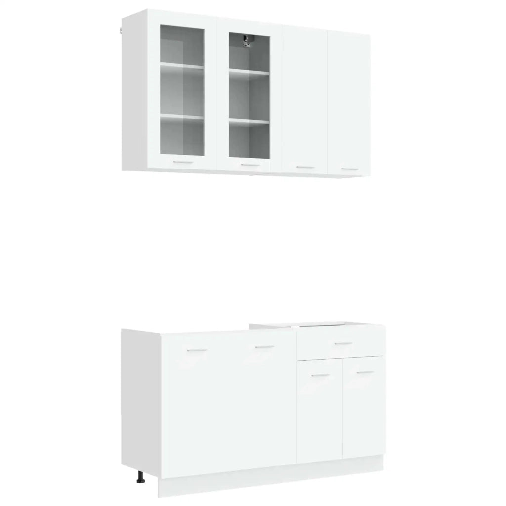 Unità Cucina LYON 4 pz Bianco Legno ingegnerizzato 3438355