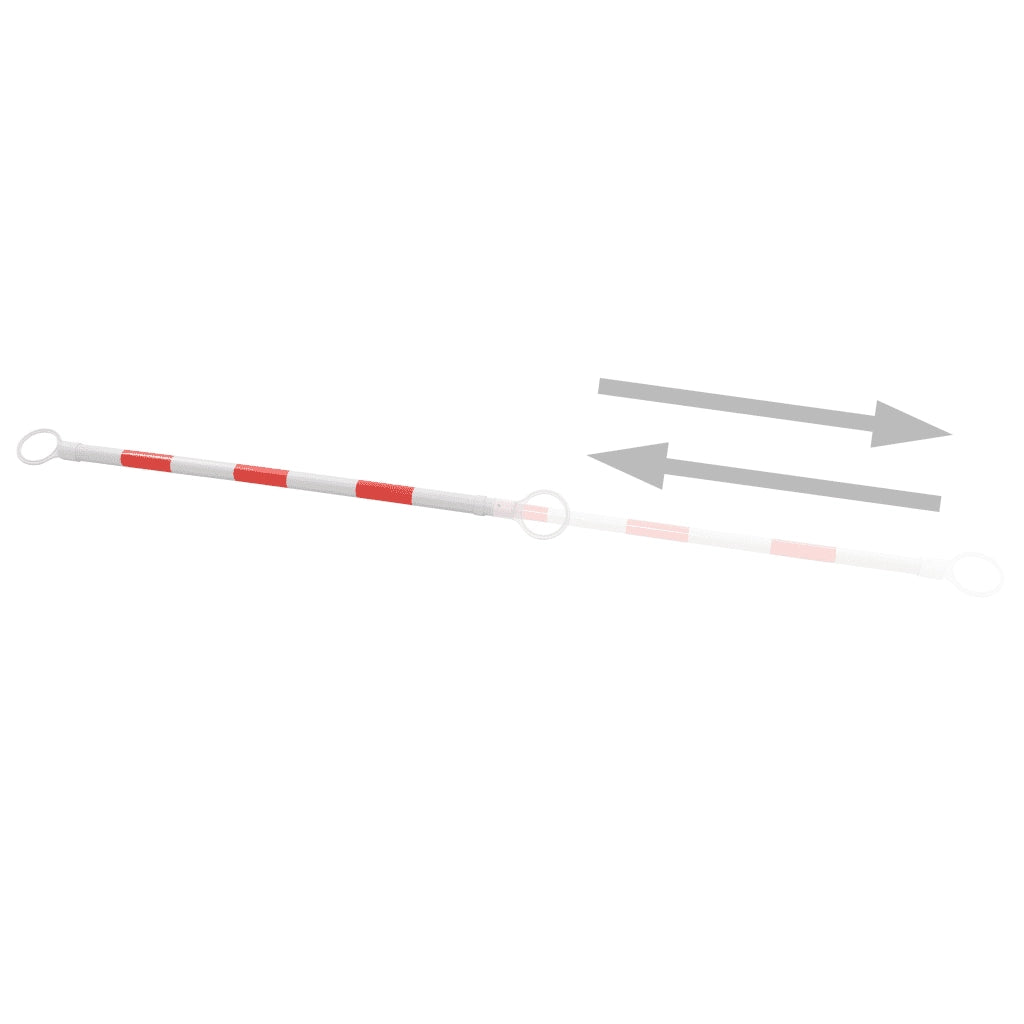 Barre Retrattili per Coni Stradali 2 pz ABS 116-197 cm 142830